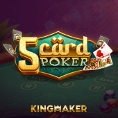 5 Card Poker cover art showing five playing cards