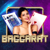 Baccarat B live table cover art showing a dealer tableau