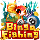 Bingo Fishing cover art showing a bingo ball fish