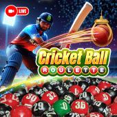 Cricket Ball Roulette cover art showing a roulette wheel