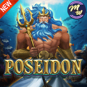 Poseidon slot cover art showing a trident symbol
