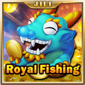Royal Fishing cover art showing a regal golden fish