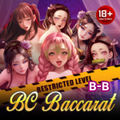 Sexy Blockchain Baccarat B B cover art showing a stylised baccarat table